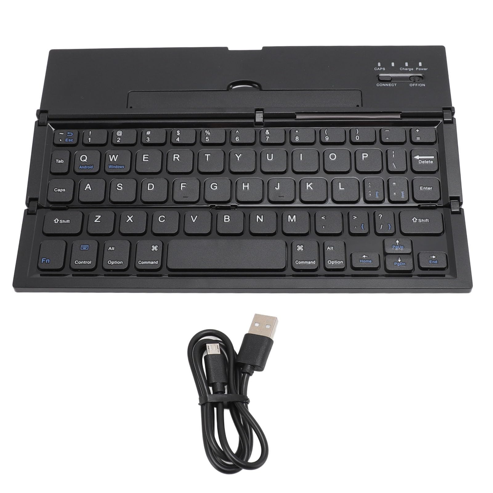 Tastiera Pieghevole Bluetooth da Viaggio, Portatile per Android, Vittorie, iOS Phone 13 12 11X8 7 6, Tab