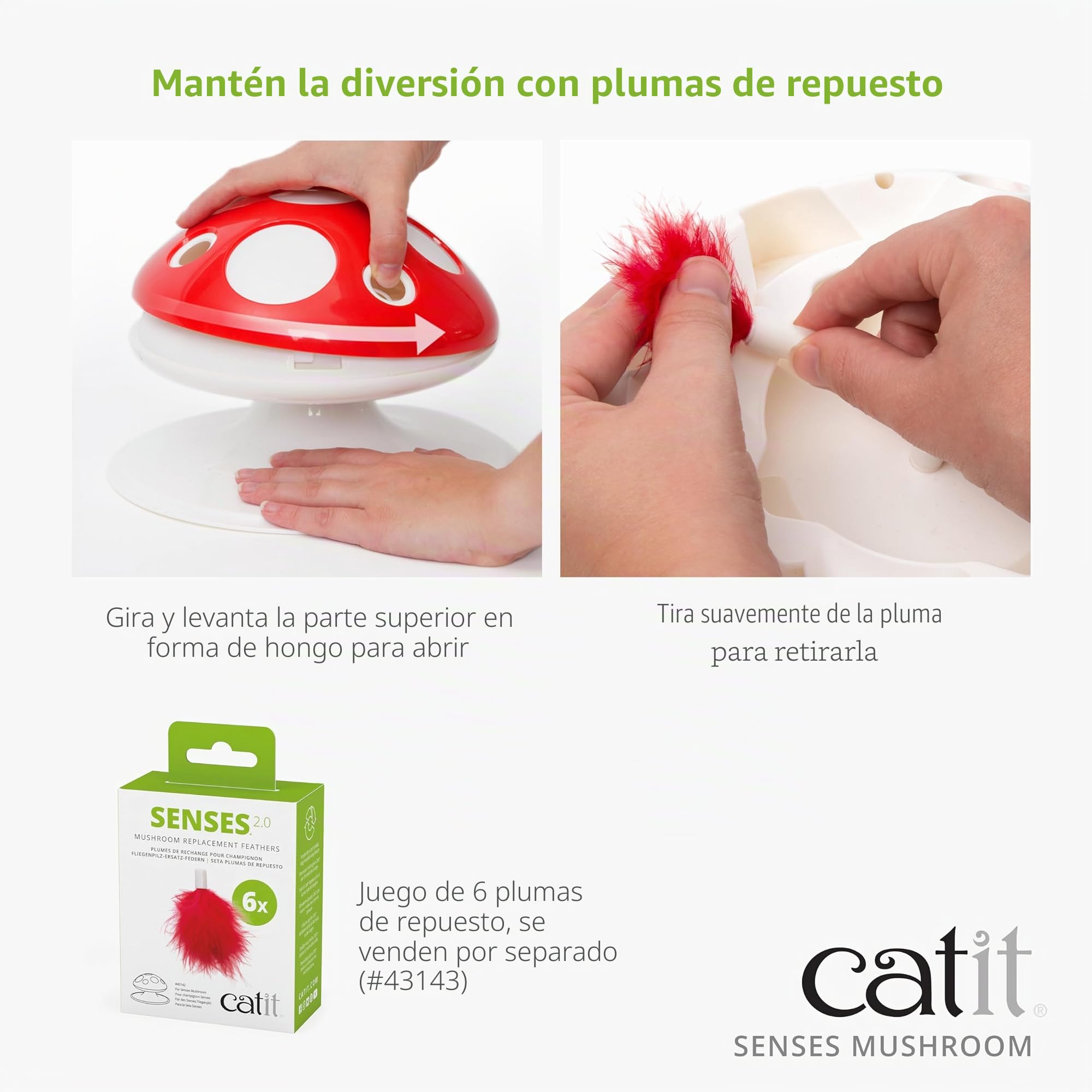 Catit Senses 2.0 Juguete para Gatos Seta