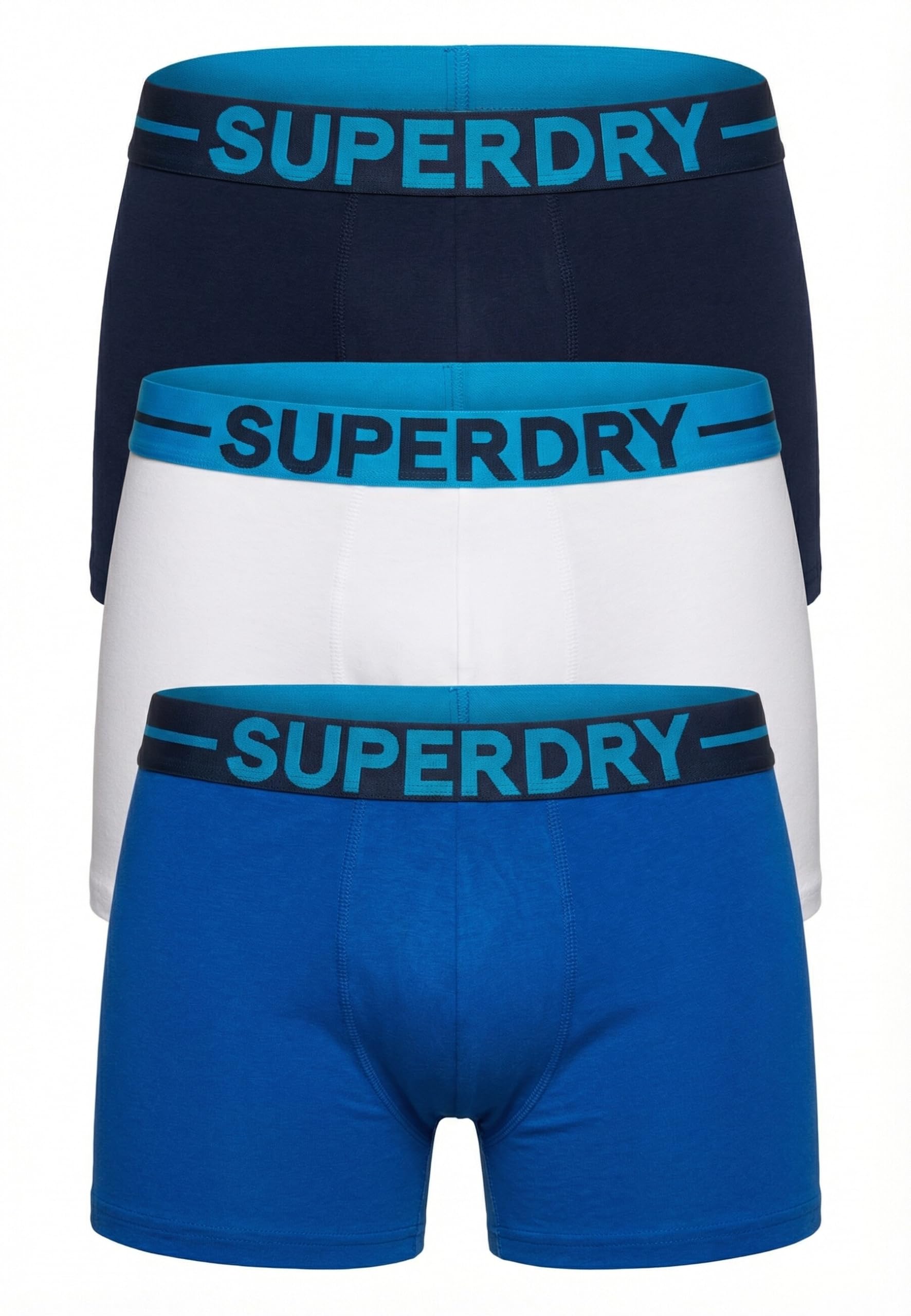 Superdry Men's Bleu Boxer Shorts (X3)