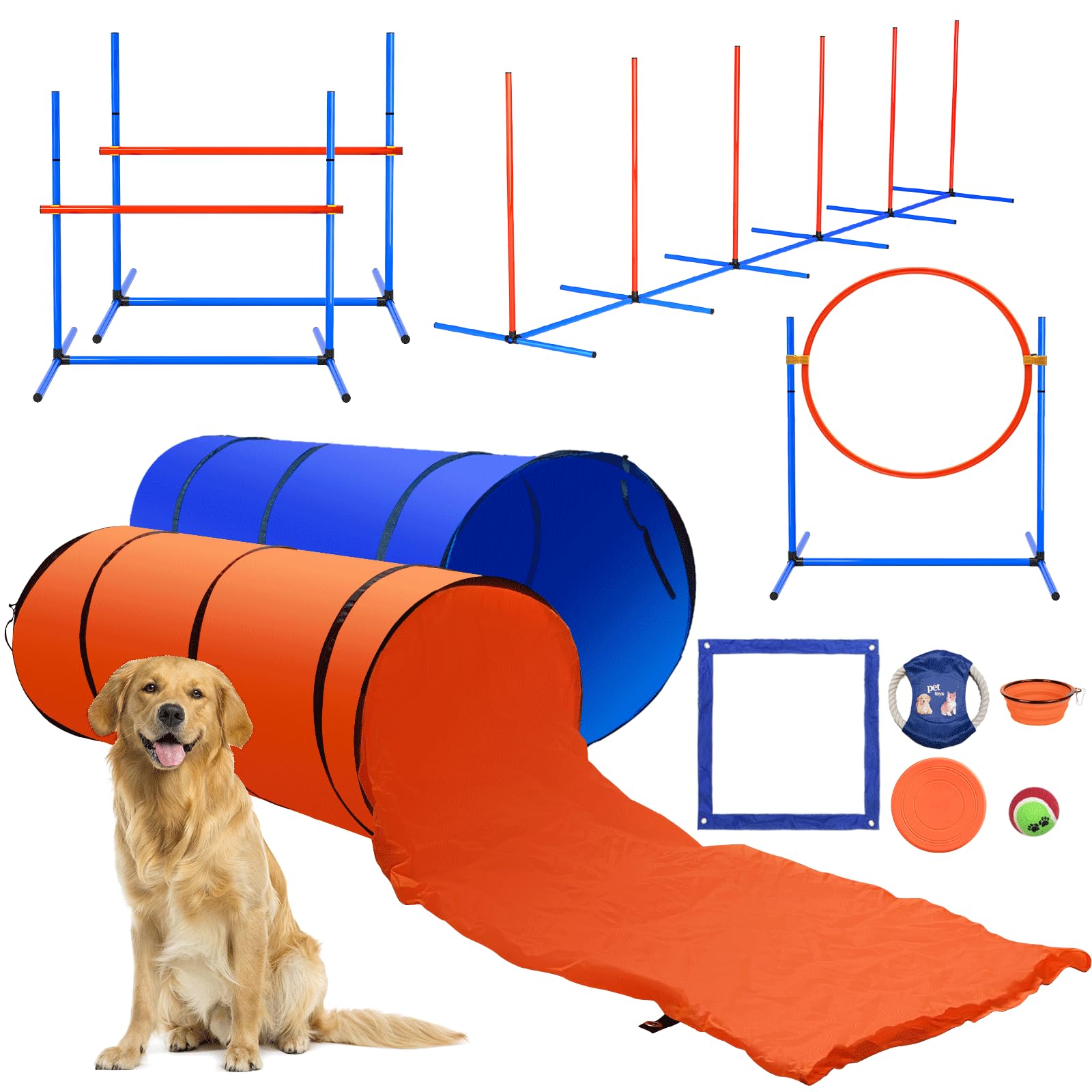 IKARE Dog Agility Training Equipment Pet Obstacle Course Training