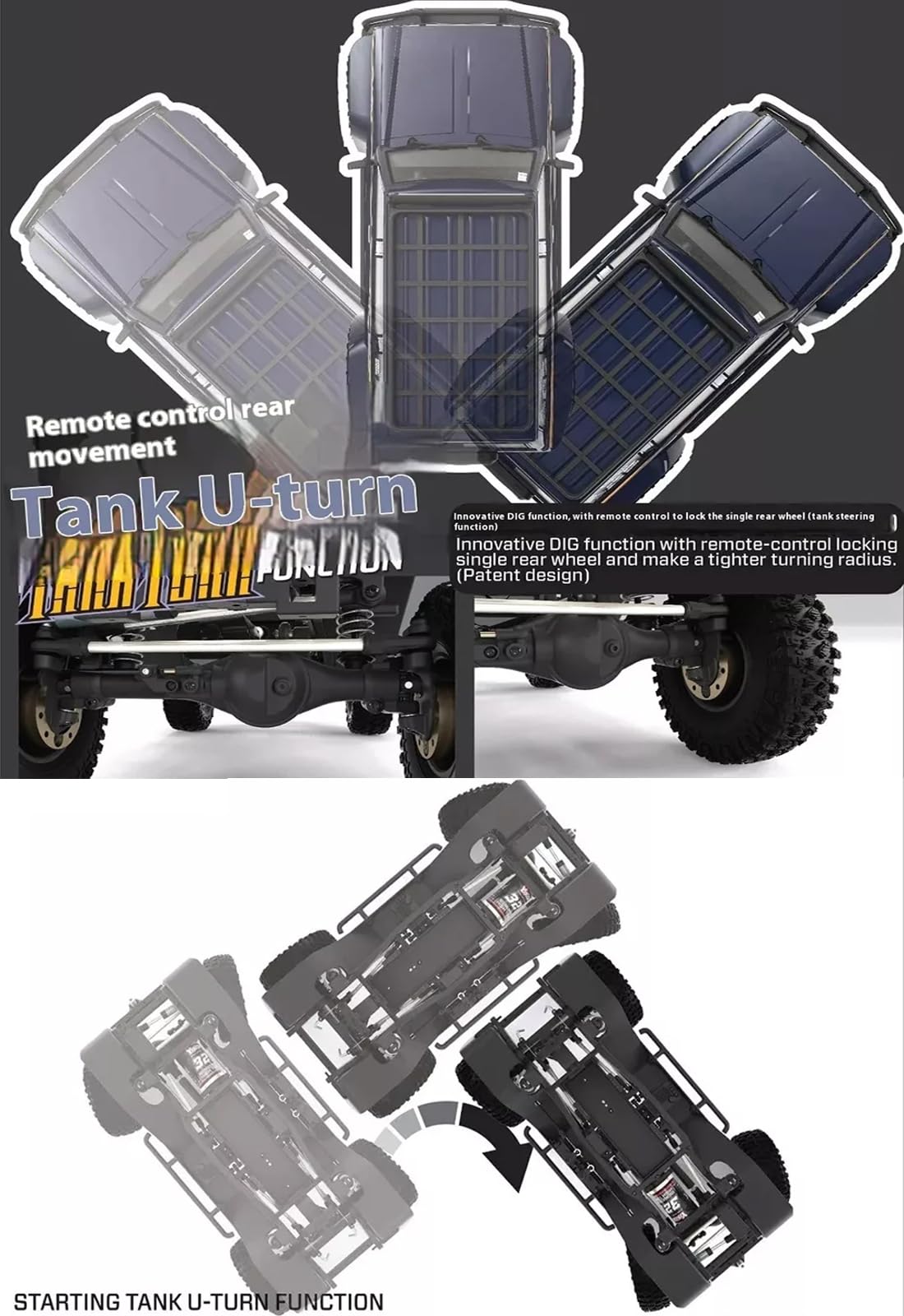 Amazon.co.jp: YIKONG YK4107 1/10 4WD RC ロッククローラー 2速差動
