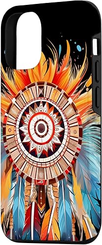 Miniatura 2 de Funda gráfica de arte tribal indio nativo americano del suroeste de plumas para iPhone 14