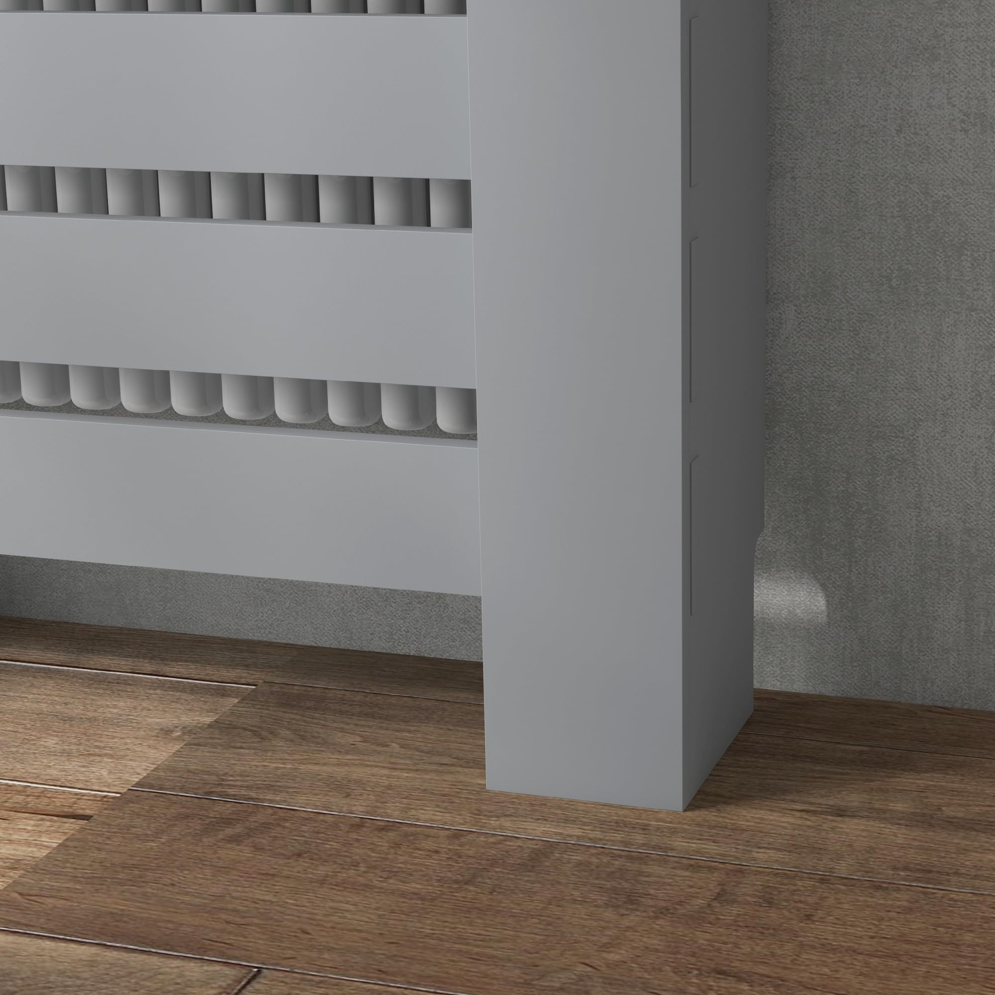 HOMCOM Heizkörperverkleidung m. Schubl., MDF, Gr., Kl. H95.5/W78/D19 cm