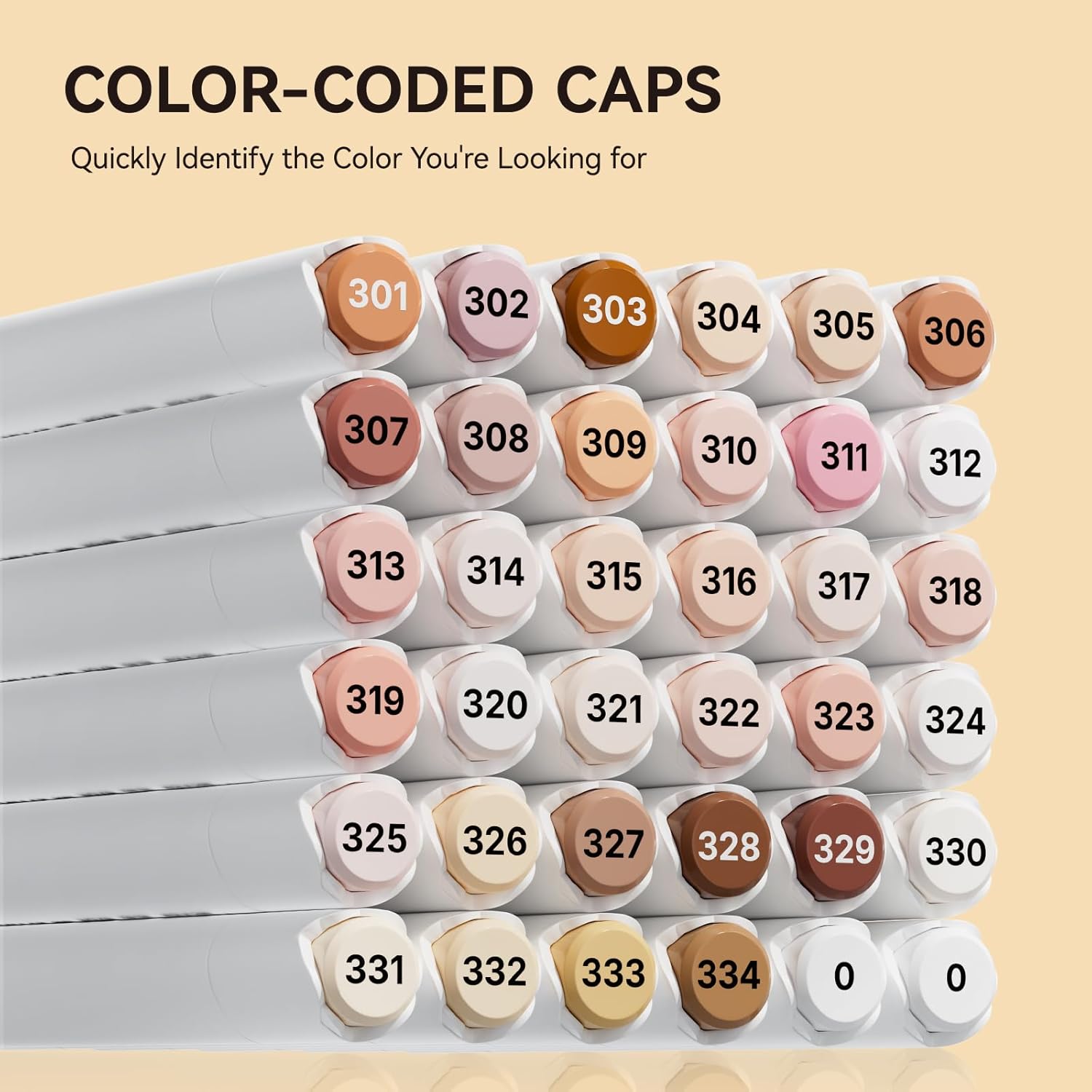 Arrtx ALP 36 Color Skin Tone Alcohol Markers, Fine and Chisel Tip, suitable for Painting, Coloring Drawing, Sketching, Illustrations Alcohol Based Markers, Artist Pens