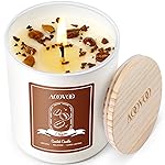 AOOVOO Macchiato Coffee Scented Candles for Women - Aromatherapy Candle with Crystals Inside, 10oz, 60H Burning Time, Soy Candles for Home Scented, Birthday Gifts Christmas Candle for Women Mom