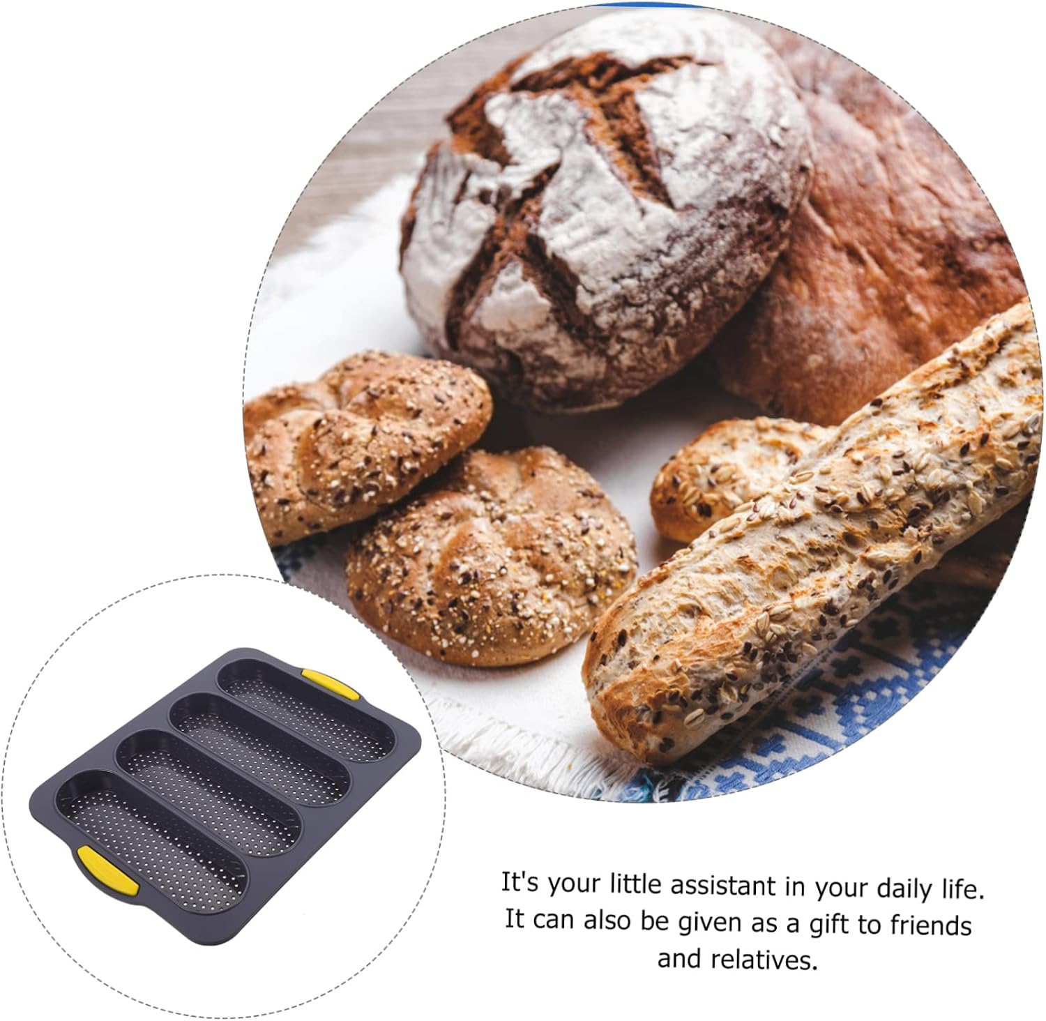 4 Silicone Mold Banana Bread Loaf Pan Silicone Bread Loaf Pan Sandwich Bread Loaf Pan Bread Pans for Homemade Bread Bread Baking Tray Bread Loaf Molds French Bread Mold