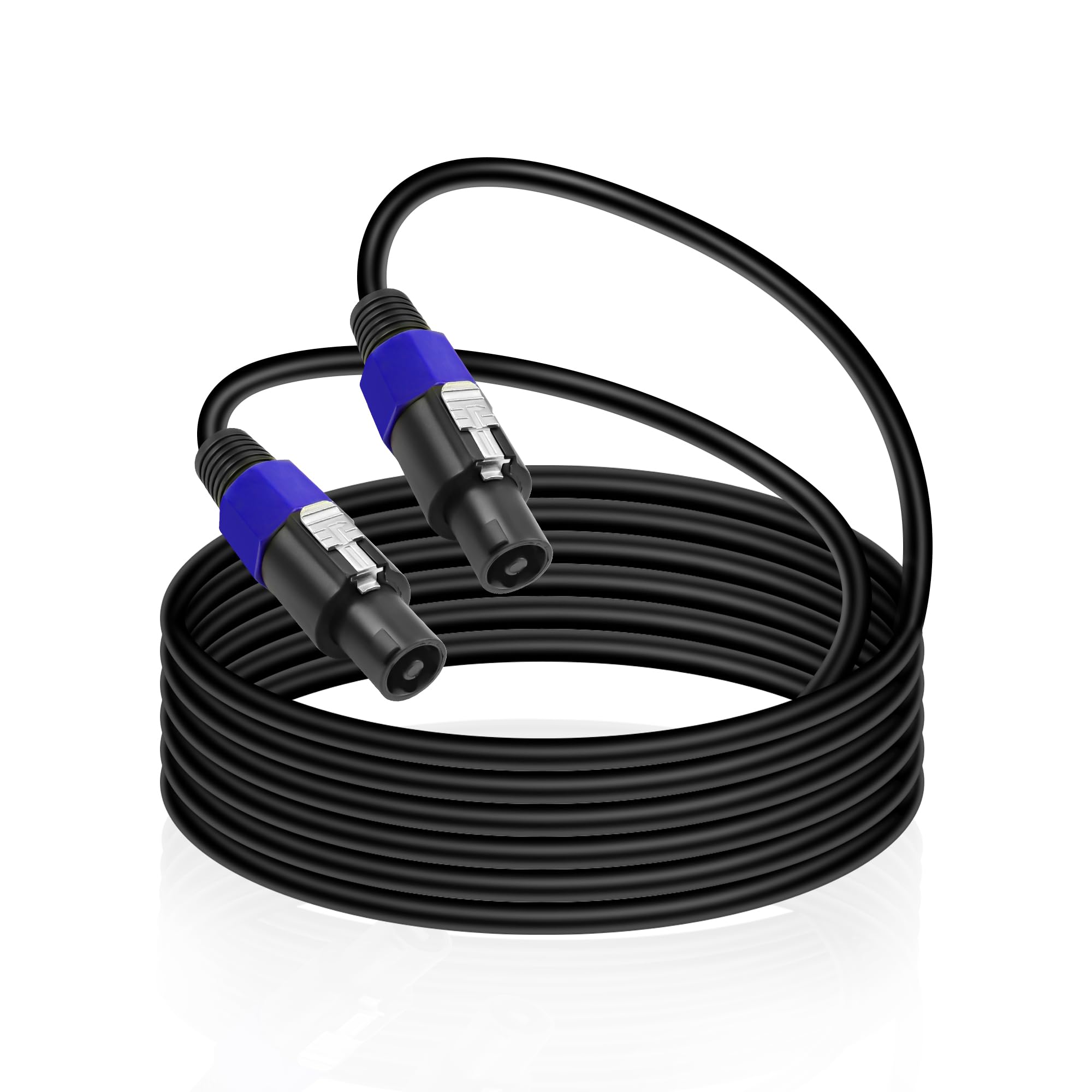 XMSJSIY Speakon Femmina a 2maschio Splitter Cavo Speaker Break Out Twist Lock Audio Cavo NL4FC 4 Core Speakon Connettore Spina - 0.5m (1 Femmina a 2 maschio