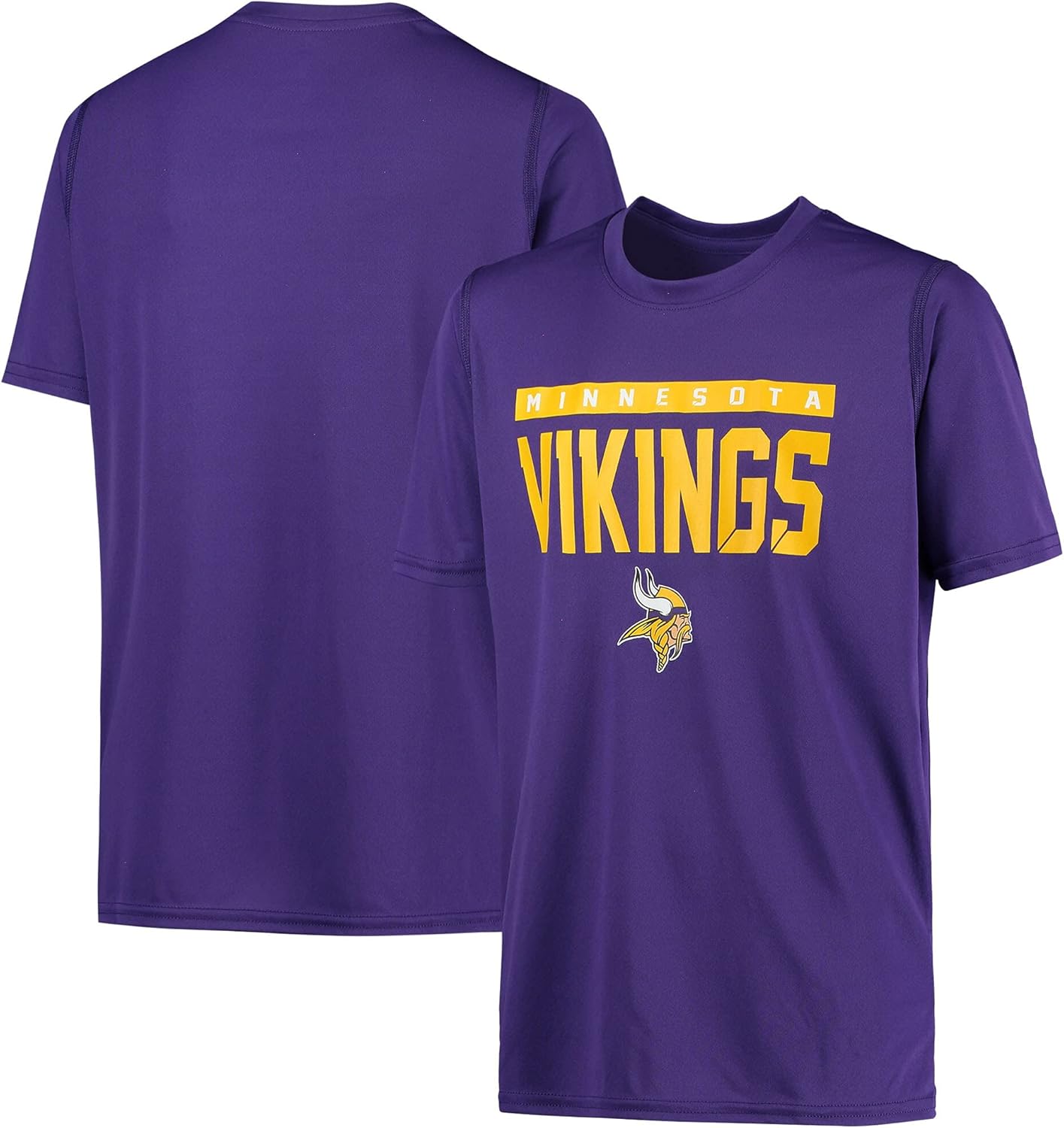 NFL Kids Youth 8-20 Blitz Team Color Polyester Primary Logo Short Sleeve Official Football T-Shirt