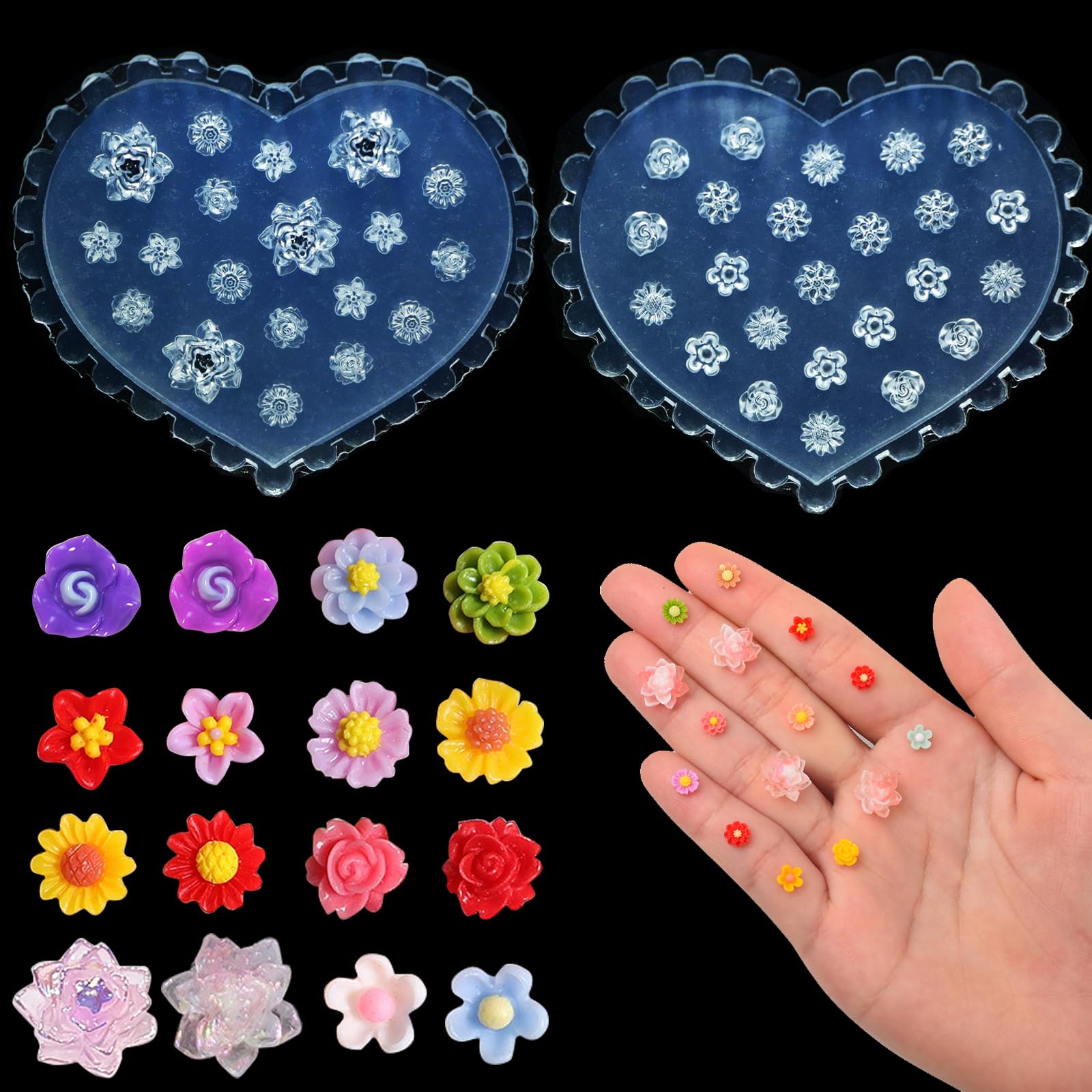 Mini Flower Silicone Mold for DIY Fairy Garden Miniature Landscape Decor
