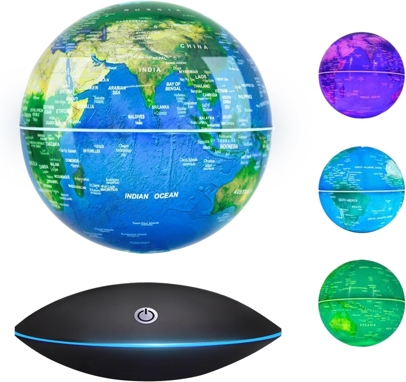 Dracarys Magnetic Levitation Floating Globe Rotating World Map - Anti Gravity for Educational Gift Home Office Classroom Desk Decoration –