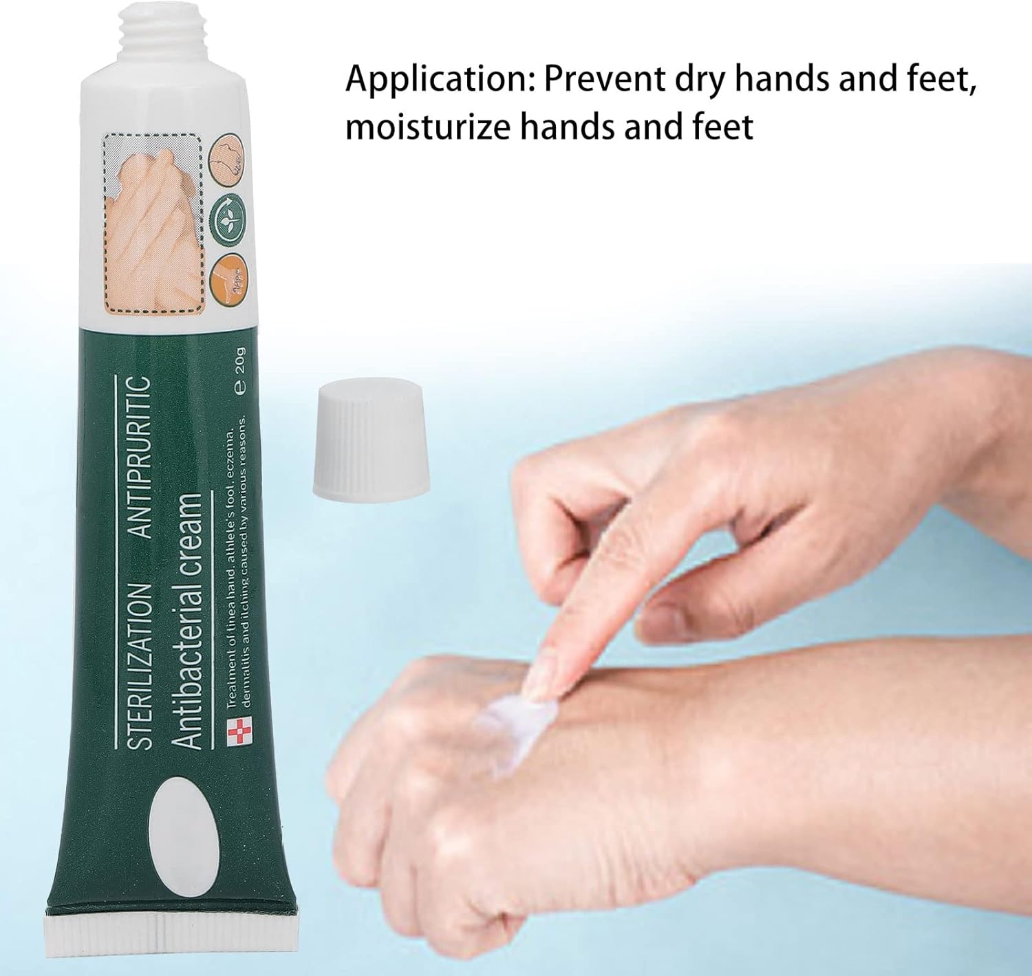 20g Hand Foot Care Cream, Itchy Feet Blisters Peculiar Smell Foot Hand Dry Crack Treatment Cream