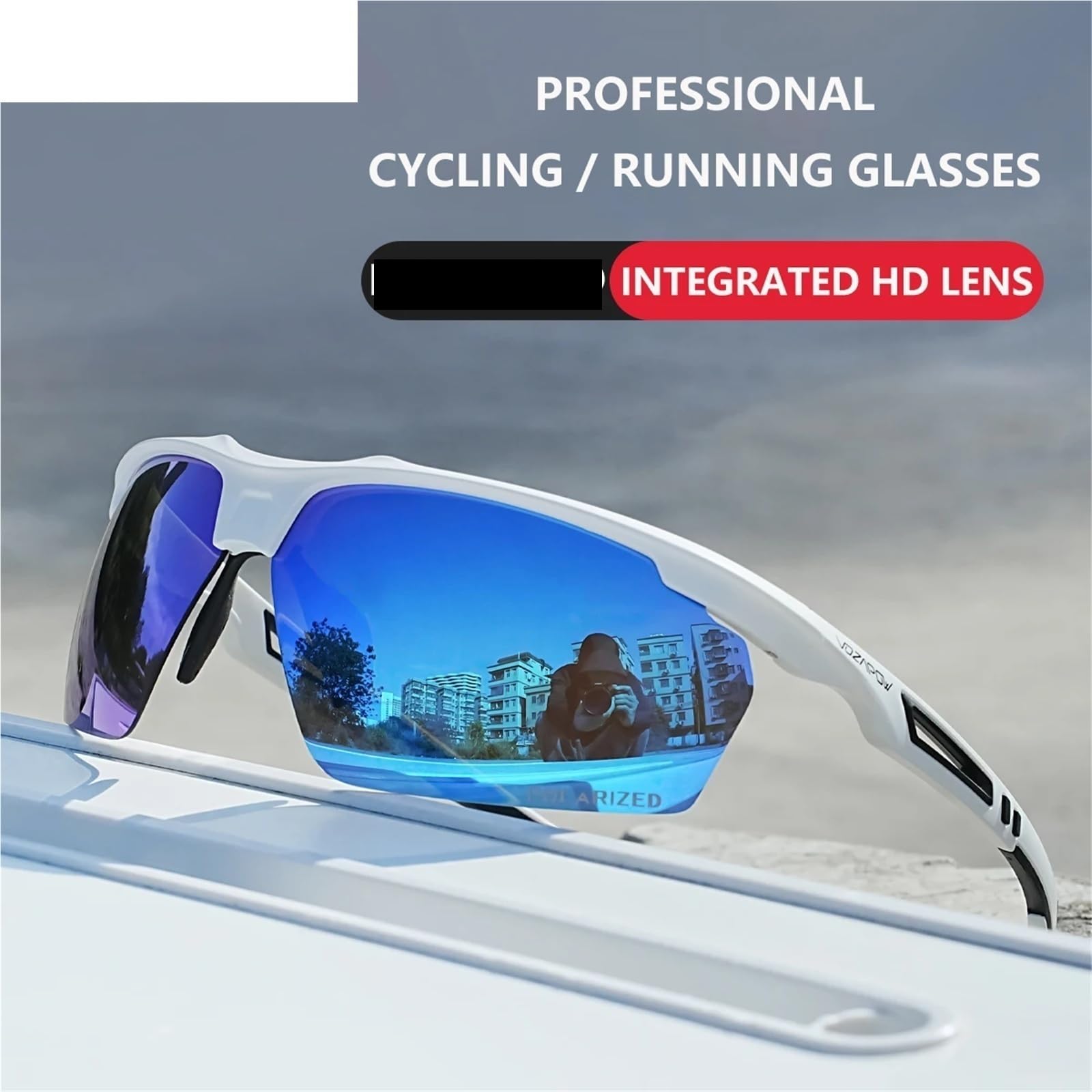Gafas de ciclismo, gafas sol for correr, protección UV400 for pesca, conducción, senderismo, deportivas Apto para uso en exteriores