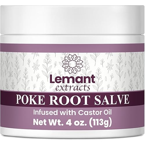 Lemant Organic Poke Root and Castor Oil Salve (4 oz)