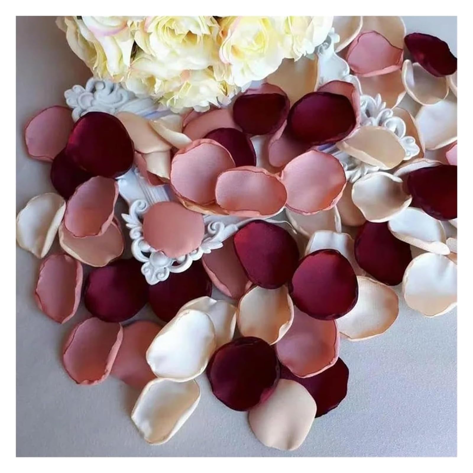 BPABDEITR Artificial Rose Petals 200 Pcs Multicolor Silk Satin(Mixed Color 04)