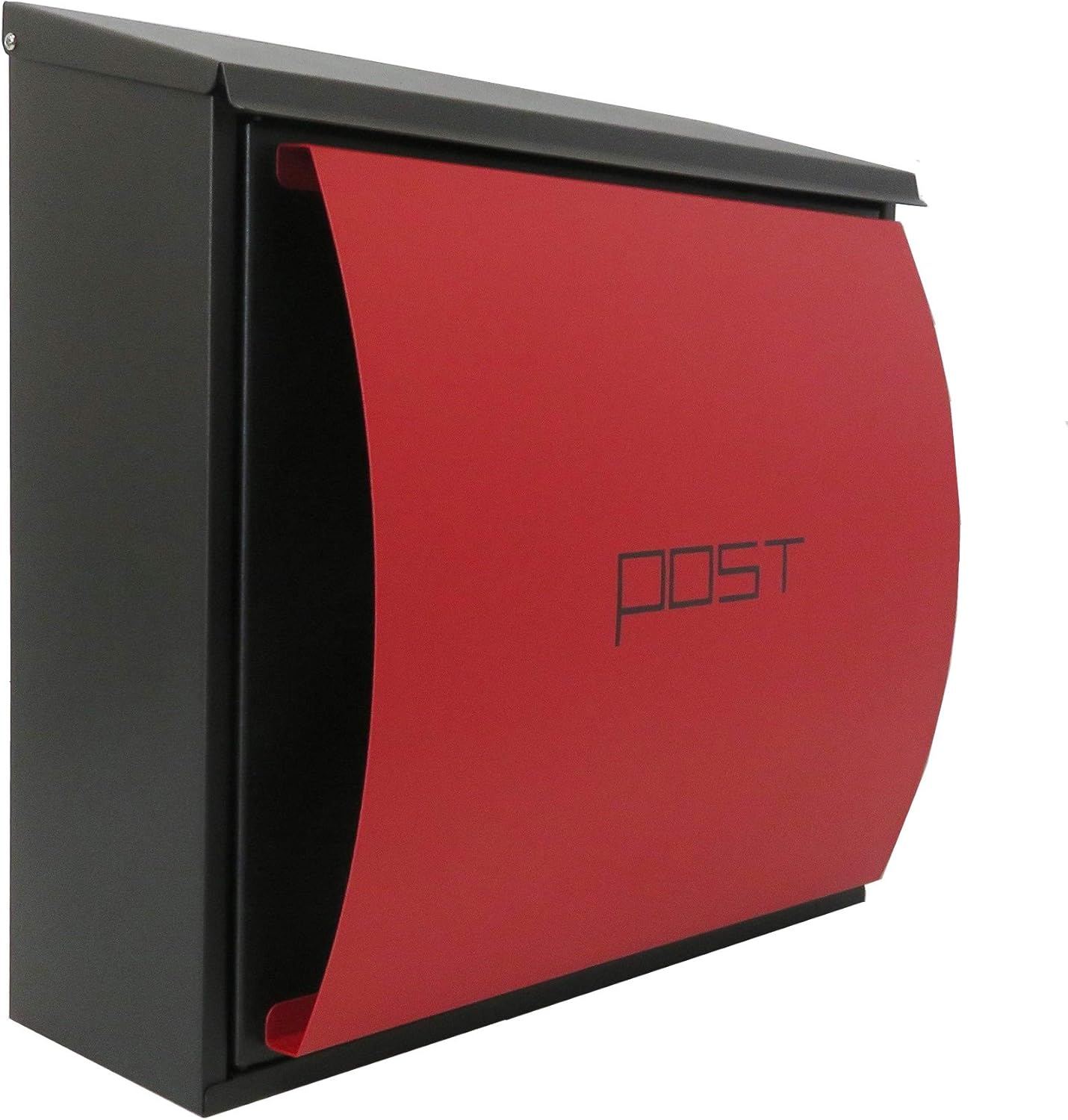 Mailbox Mail North 欧風 Large Mail Box Wall Key with with Magnet, Red Red Post PM208