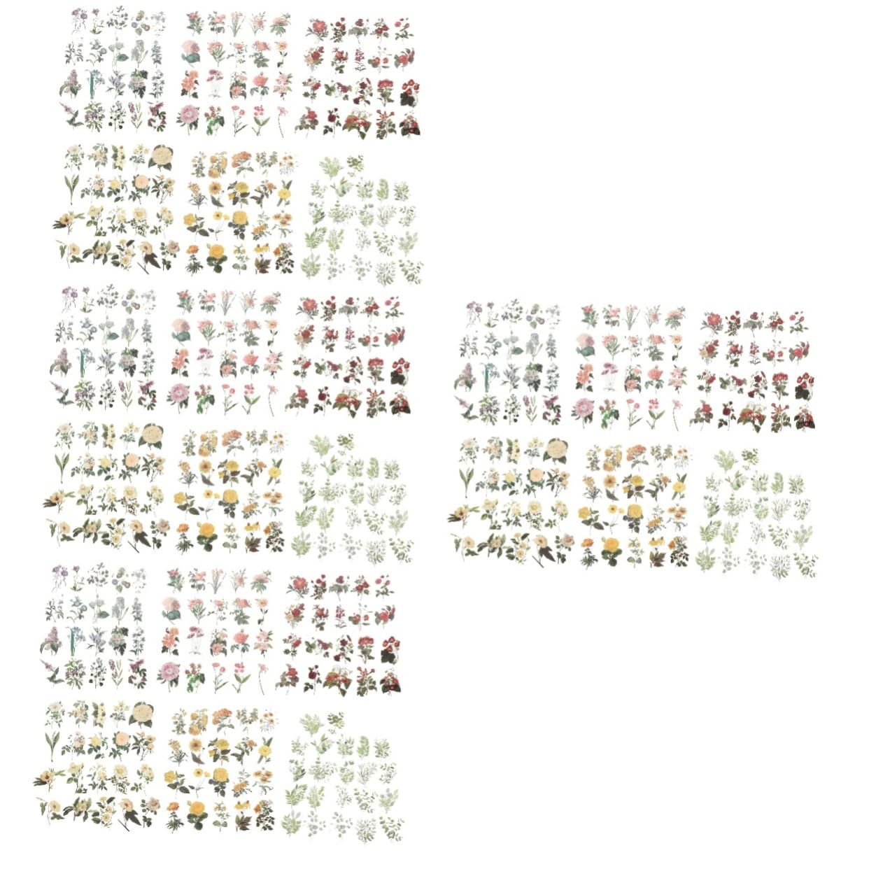 NUOBESTY 24paquetes Pegatinas De Para Scrapbooking De Manualidades Aesthetic De Stickers Para Álbumes y Para Proyectos y