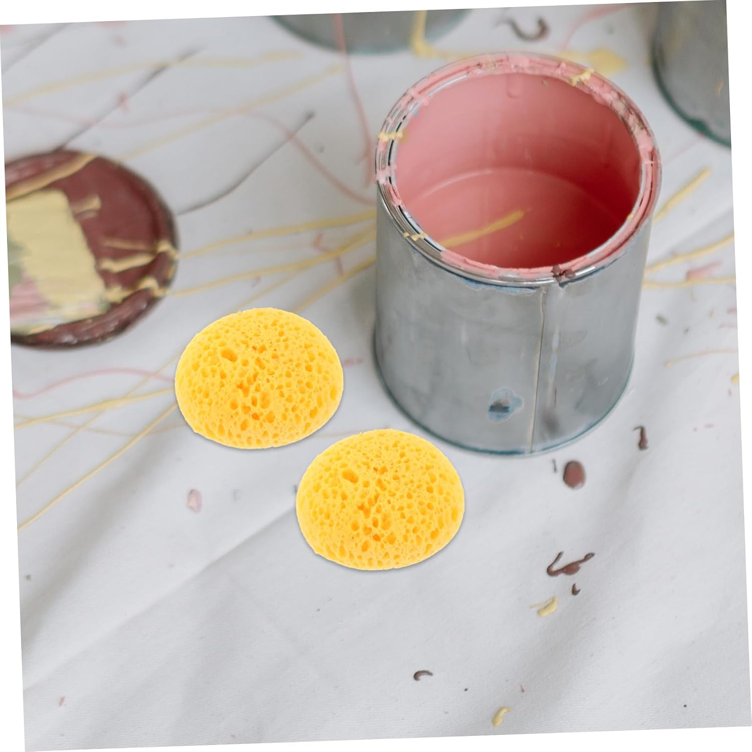 2pcs Texture Sponge Set for Drywall Repair and Painting Removable Textured Sponge for Home Decor DIY Ceiling and Wall Texture Application