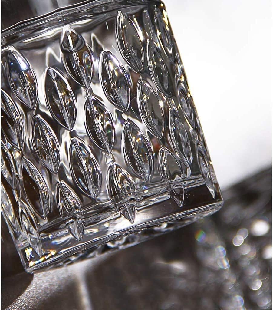 Zestawy karafek do whisky dla mężczyzn, karafka do whisky i zestaw szklanek, 100% bezołowiowy szklany karafka do whisky z 6 szklankami do whisky, pudełko prezentowe dla rodziny, pudełko prezentowe 7