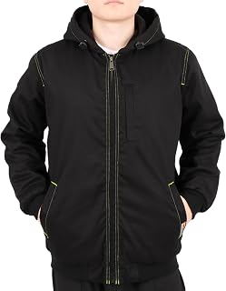 VATRENUS FR Jacket for Men 11oz Fleece Lined Light Winter Coat Warm CAT3 | Flame Resistant Comfortable Workwear|Relaxed Fit Oil Resistant Water Repellent ATPV 38 Cal/cm² Zipper Pocket