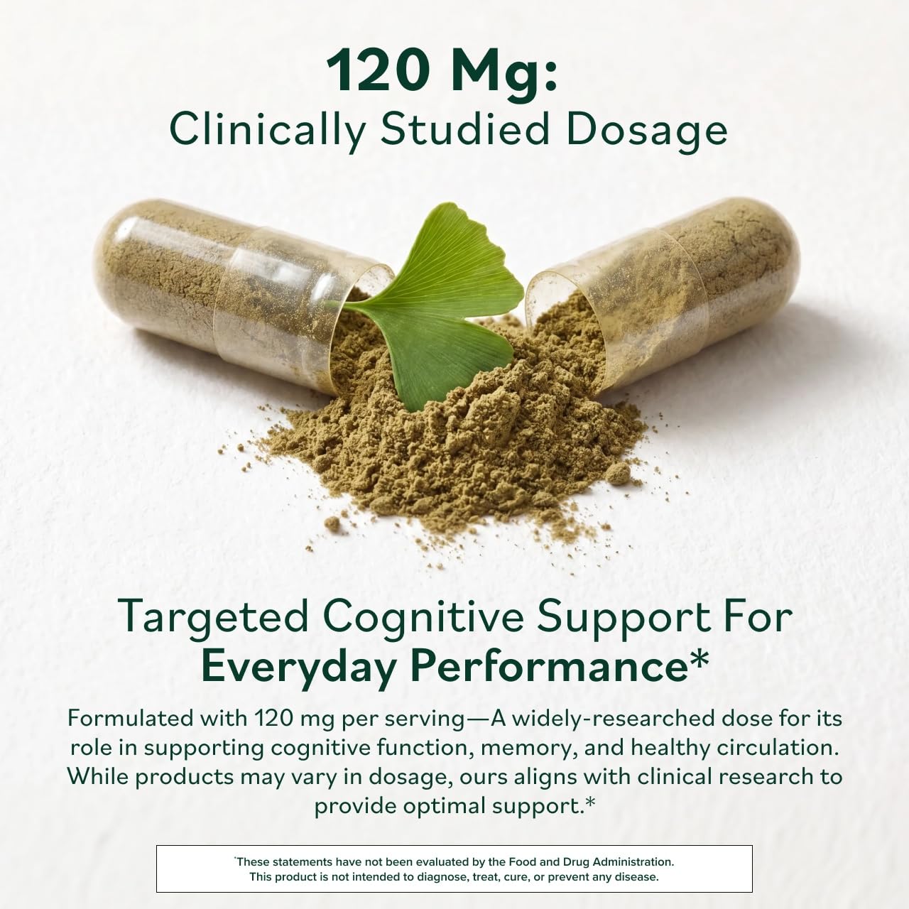 Prominent Nutrition Ginkgo Biloba 120 mg, 60 Capsules — Amazon image 4