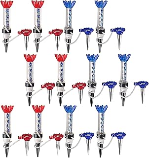 Golf Tees Unbreakable Plastic Magnetic 80 mm Long Bulk Reusable 4/8 Pack Blue Red Flexible Magnet Tee Lift Step for Men Women Practice Training Set