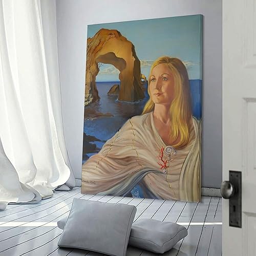 Miniatura 3 de Póster artístico de Salvador Dalí, retrato de Eva Suero Talkic, pintura sobre lienzo, póster de arte de pared, impresión de desplazamiento de
