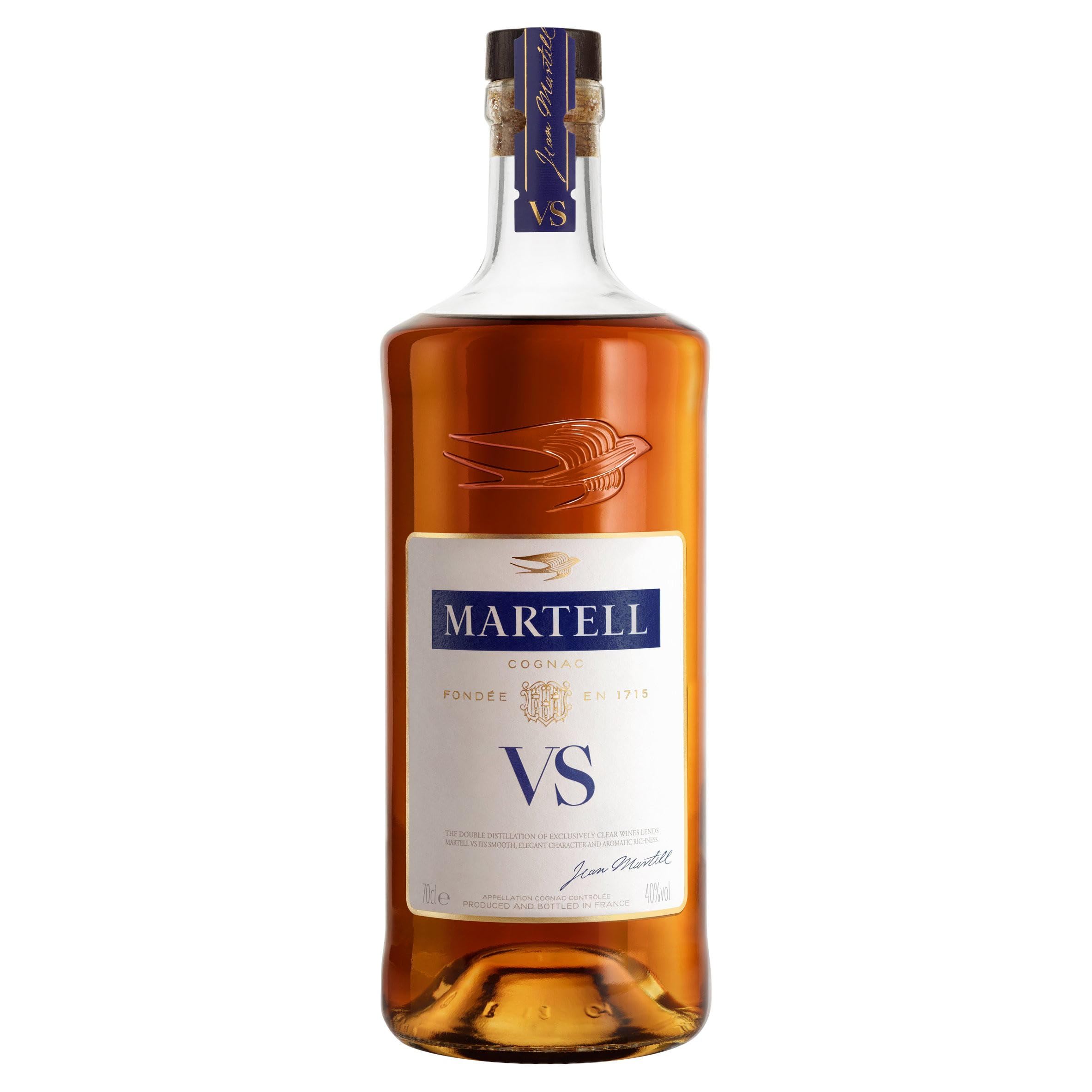 Martell V.S. Fine Cognac 1715 0,7 L – Einzigartiger Cognac mit würzigem Geschmack