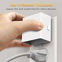 Vista 4 de DORESshop LED Night Lights Plug into Wall [2 Pack], Plug in Nightlight, 3 Level Brightness Adjustable Night Light, Dusk to Dawn Sensor, Nightlights