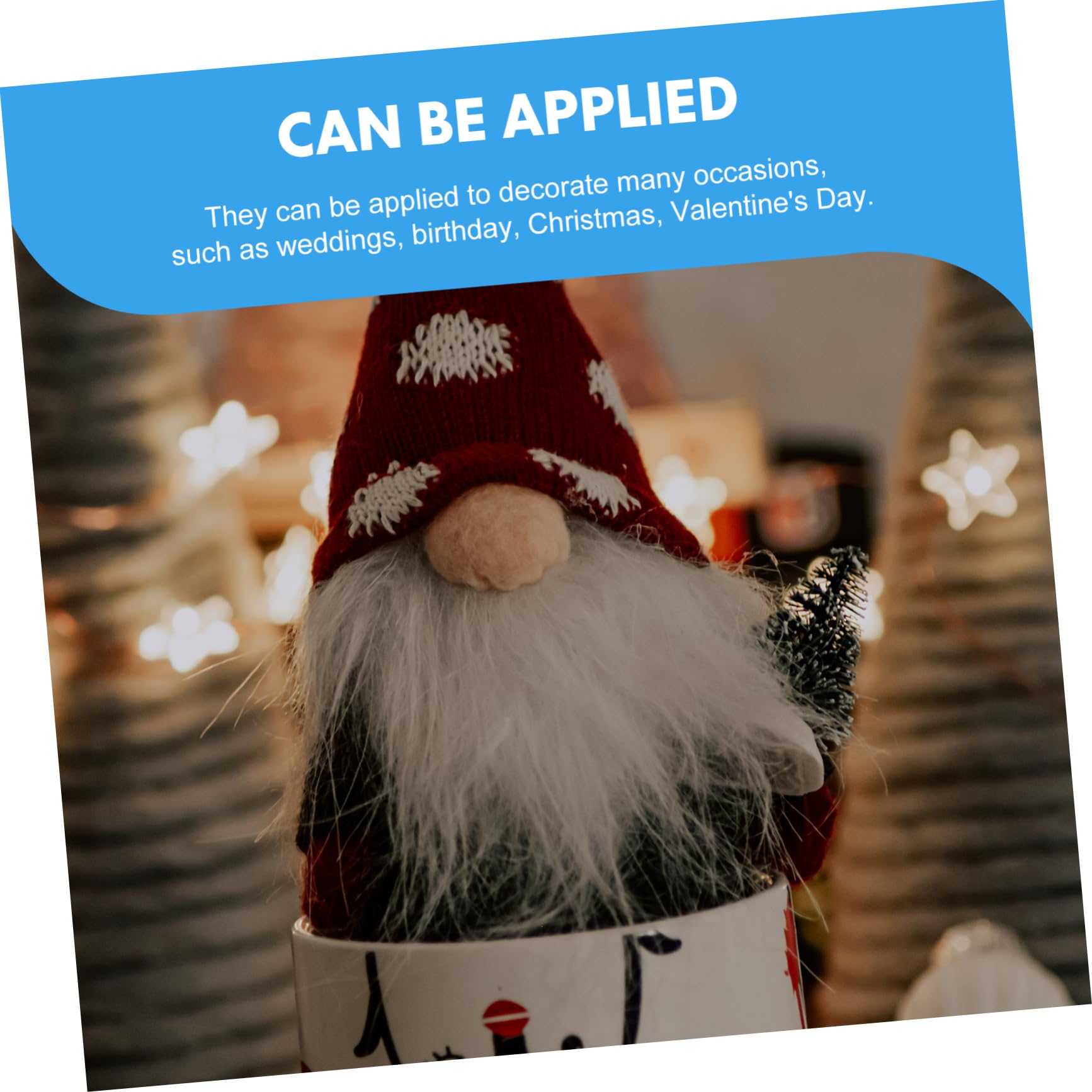 Tofficu 5sätze Pre-Cut GNOME Beard Kunstfell Für Bastelprojekte Weiches Vorgeschnittenes Material Für Charmante Gnomenpuppen Und Kreative Weihnachtsdekorationen