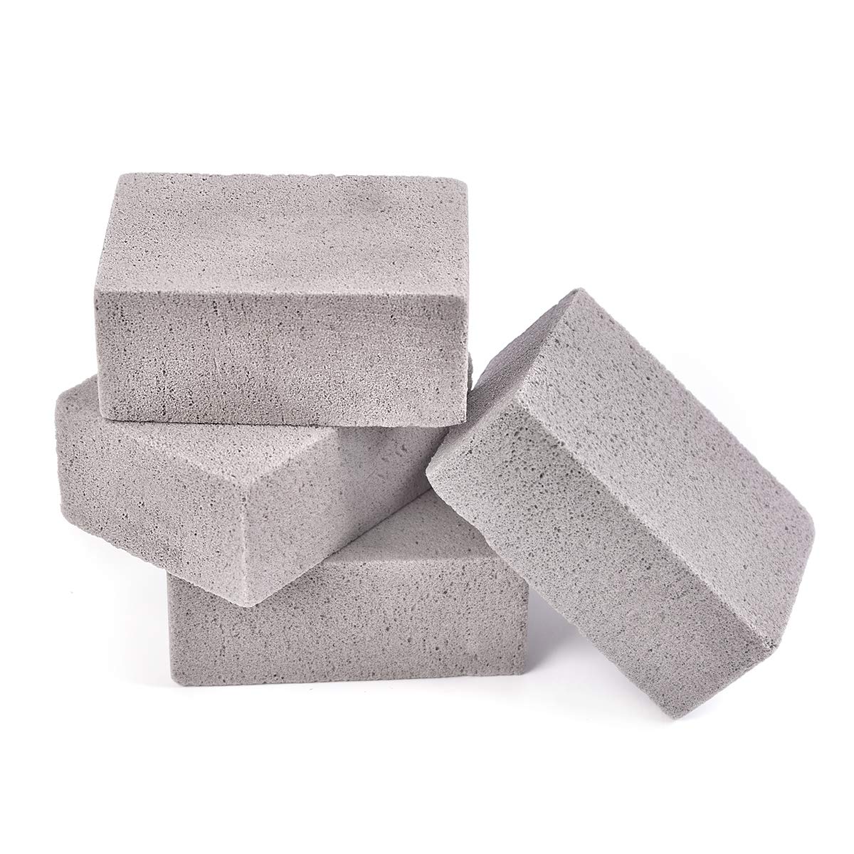 4 Pack Grill Griddle Cleaning Brick Block,Ecological Grill Cleaning Brick,Non-Toxic Odorless Grill Stones Cleaner-Remove Greases Stains Residues Dirt