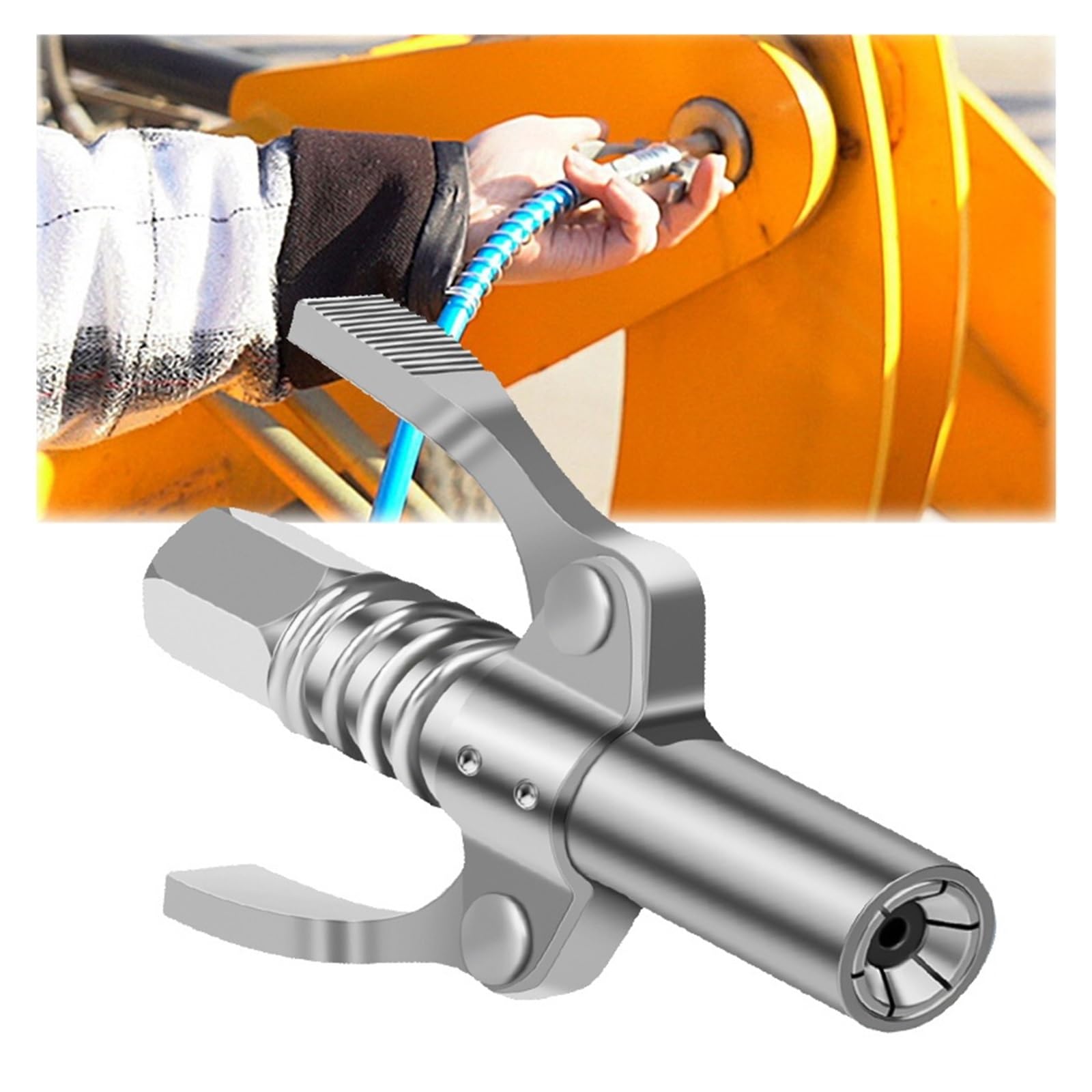 Dźwignia do dużych obciążeń, ręczny smarownica, dysza blokująca, I/8 10000PSI Grease Coupler