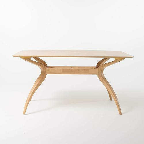 Miniatura 6 de Christopher Knight Home Idalia - Juego de comedor rectangular de patas curvas, 5 piezas, roble natural y té verde