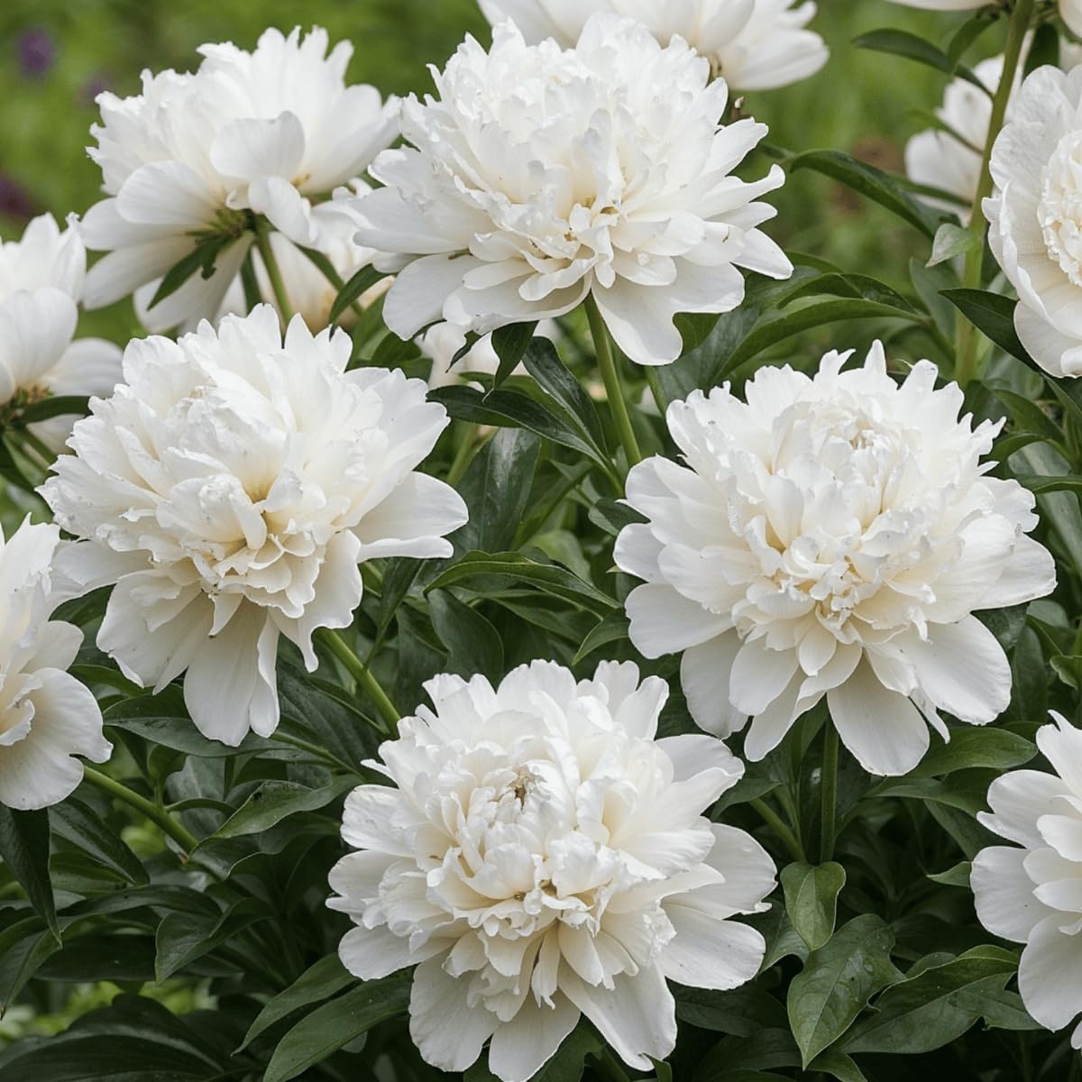 Pfingstrosen Pflanzen White Passion - 1 Wurzel - Große Päonien Hybride - Winterhart und mehrjährige Staude - Pflanzen aus Holland für Garten und Topf (kein Samen, Zwiebeln, nicht künstlich)