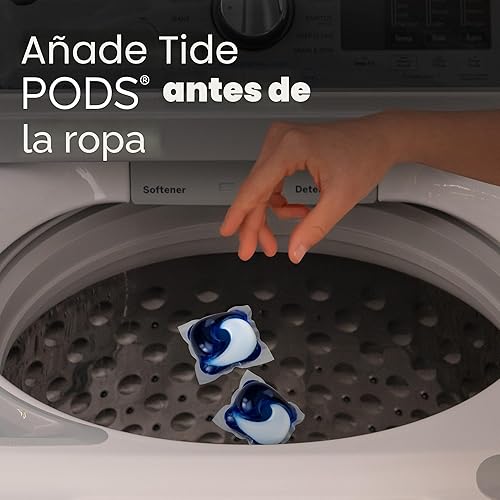 Miniatura 10 de Tide PODS detergente para ropa en cápsulas, removedor de manchas 3 en 1, combatiente de olores, protector de color, 42 unidades, compatible con HE