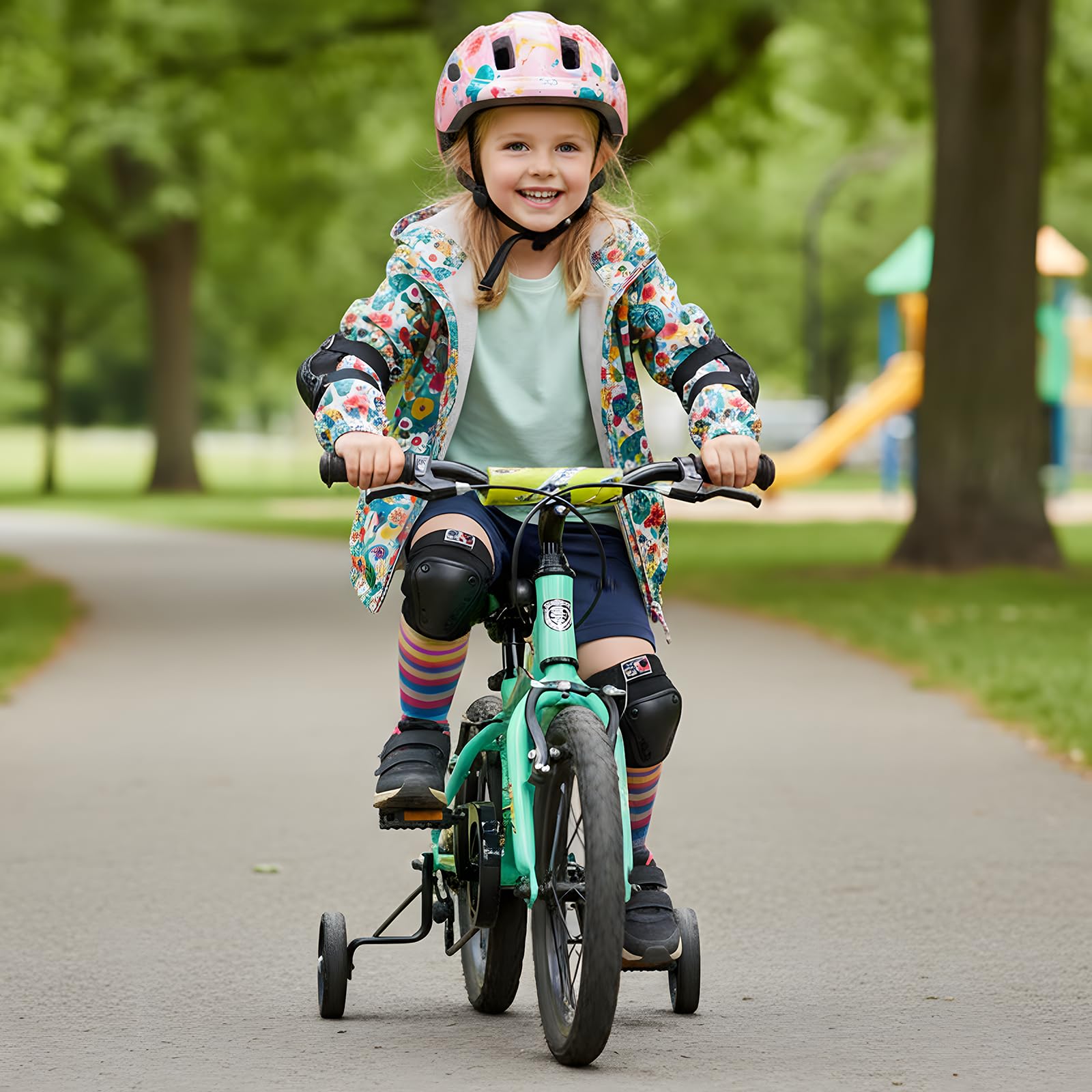 Favoto Casco de Bicicleta para niños, Certificado CE, Ligero, Ajustable, para niños de 3 a 5 años, Talla S (48-52 cm), para Scooter, Ciclismo y Exteriores