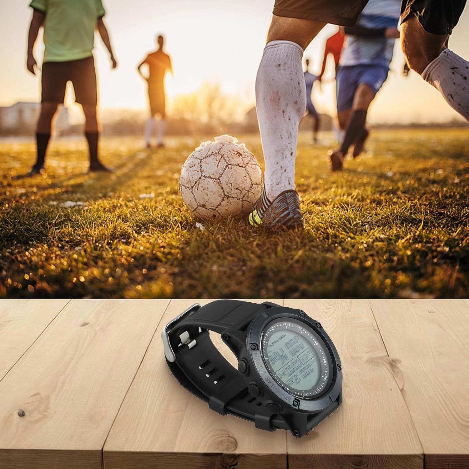 Metronome Countdown Abs Multi-function 50mm Matches Football Sports Black with Backlight Digital Referee Stopwatch Watch Timer –