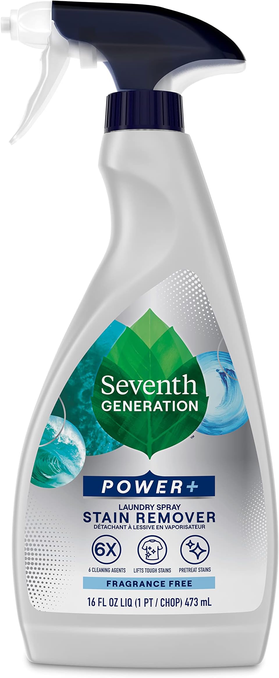 Laundry Stain Remover, Clear, Unscented Spray, 16 Fl Oz