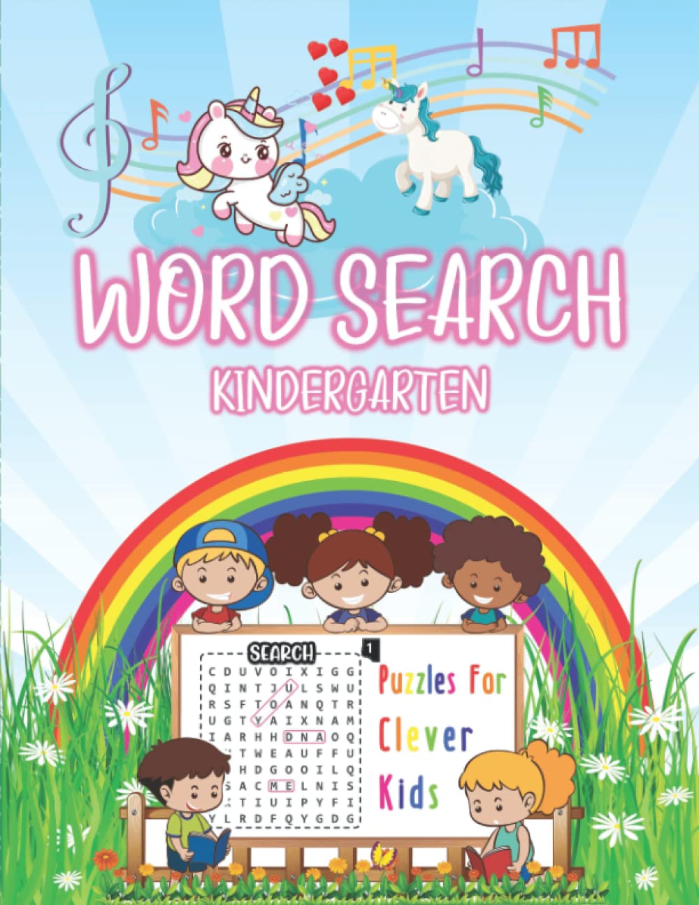 Kindergarten Word Search: Easy Word Search Puzzles, Sight Word Word Search Kindergarten For Your Kids