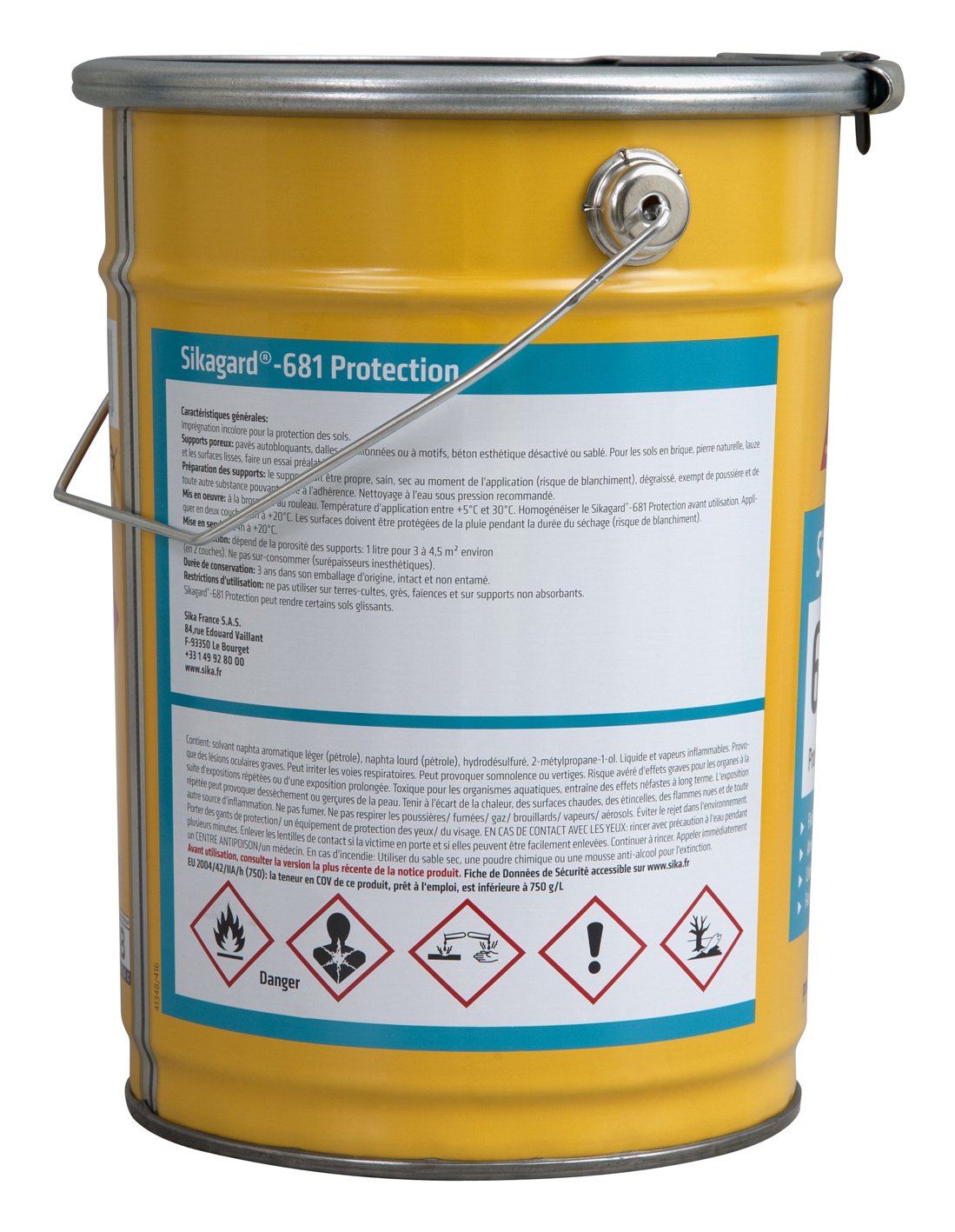 Sika gard 681 protezione, Protezione pavimenti, lastre di pavimentazione, 3L, Trasparente