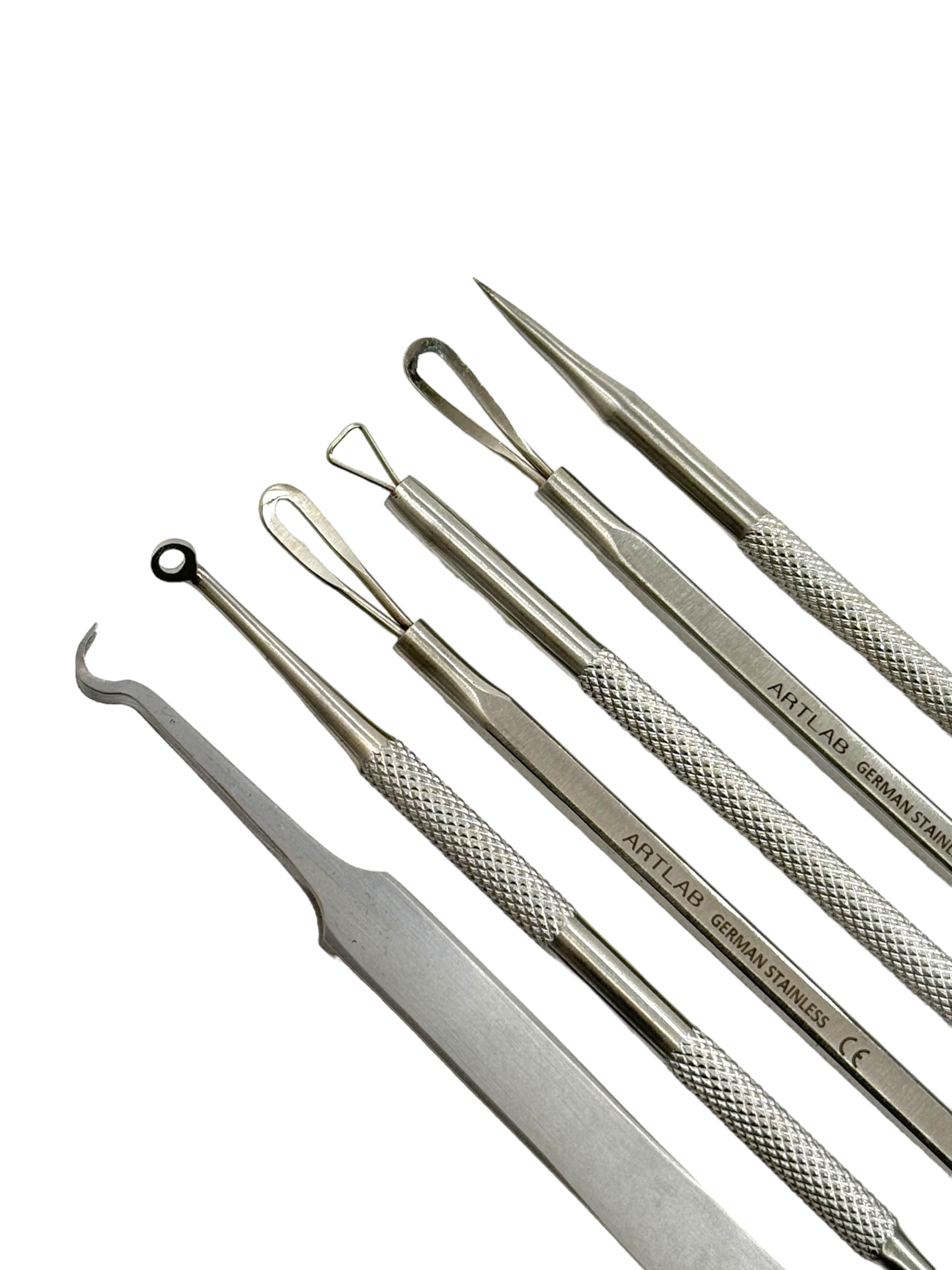 6 Piece Blackhead Remover Tool Kit - Pimple Popper Comedone Extractor Acne Blemish Removal