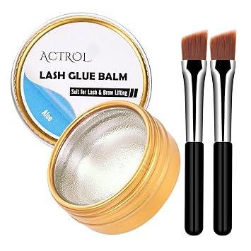 ACTROL Lash Lift Glue Balm Eyelash Lifting Perm Aloe Strong Hold Lash&Brow Perm Glue Balm Brow Adhesive Powerful Sticky Brow Lamination 0.35Oz/10G