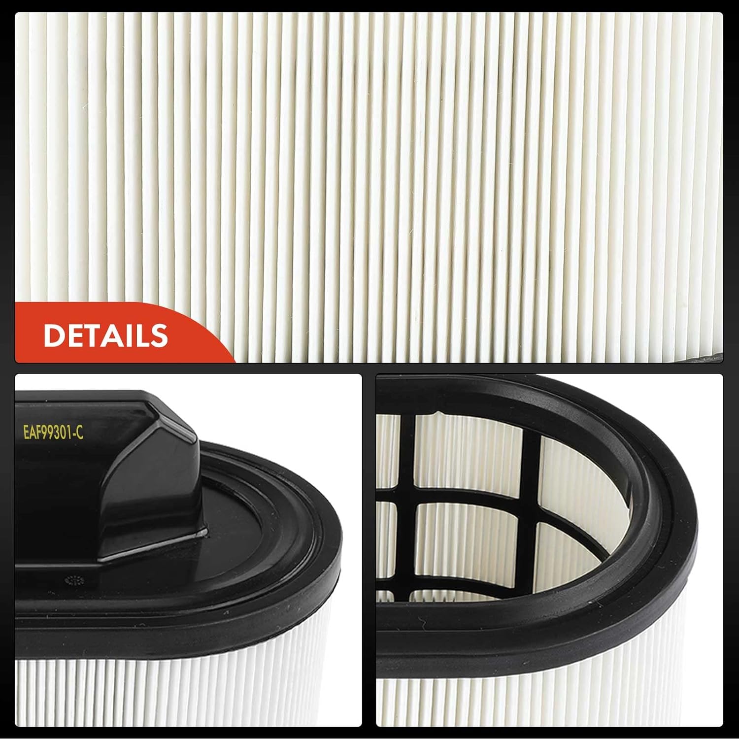 A-Premium 2-PC Engine Air Filter Compatible with Maserati Ghibli, Quattroporte 2014-2022, Levante 2017-2022,