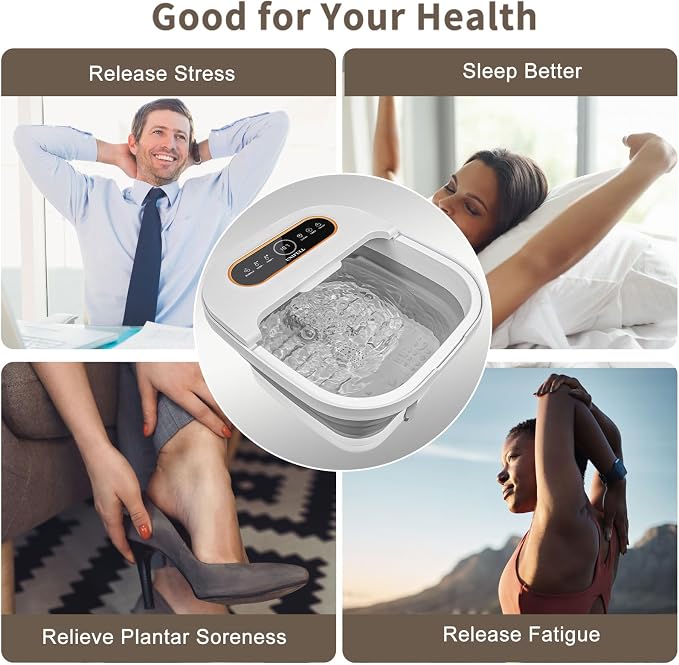 Spa de pies plegable con calor y masaje UNIFULL miniatura 9