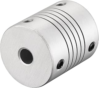 Tool parts 7mm To 6mm Aluminum Alloy Shaft Coupling Flexible Coupler L30xD25 Silver