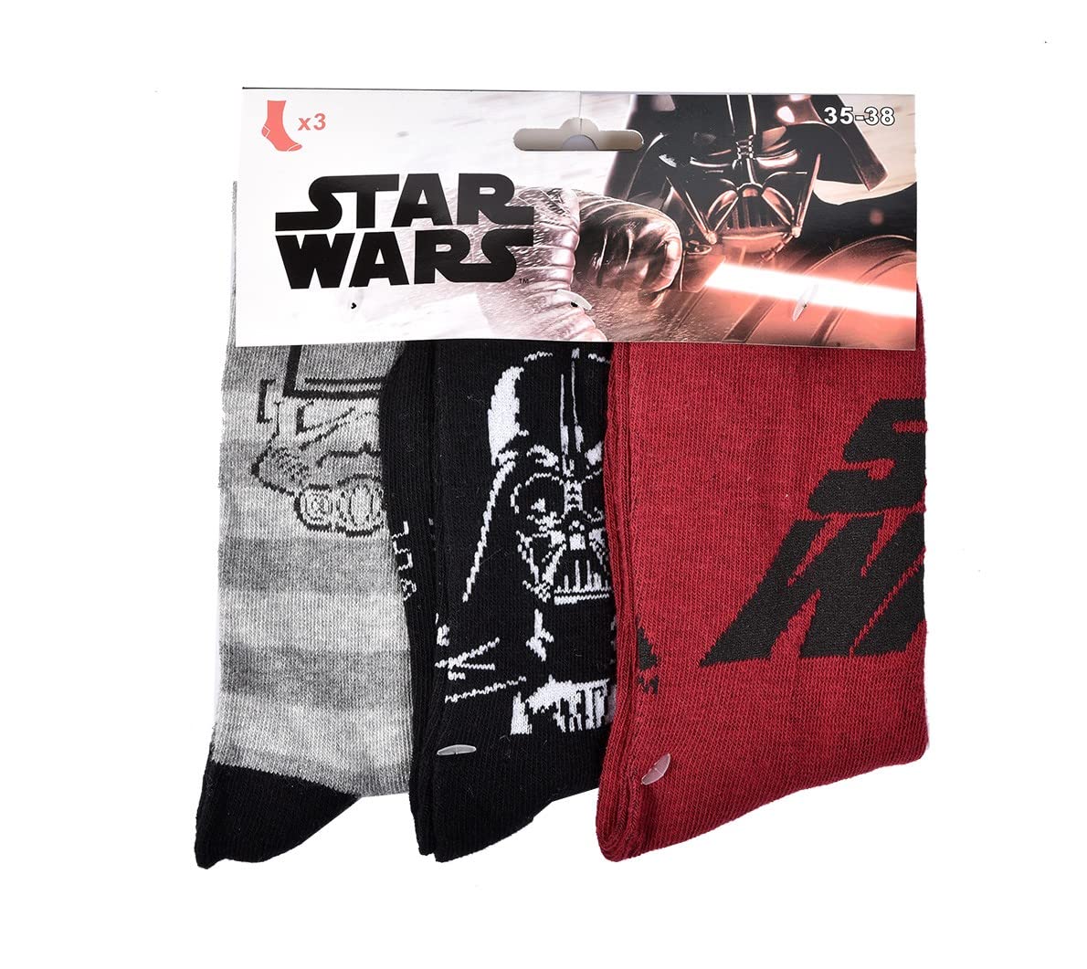 DISNEY STAR WARS Chaussettes Pack Garçon en Coton