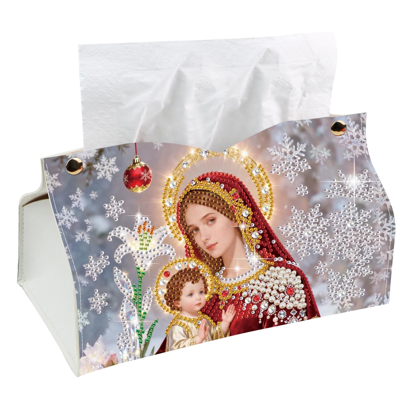 POETRYDRAW DIY Diamond Art Painting PU Tissue Box Cover Craft Kit