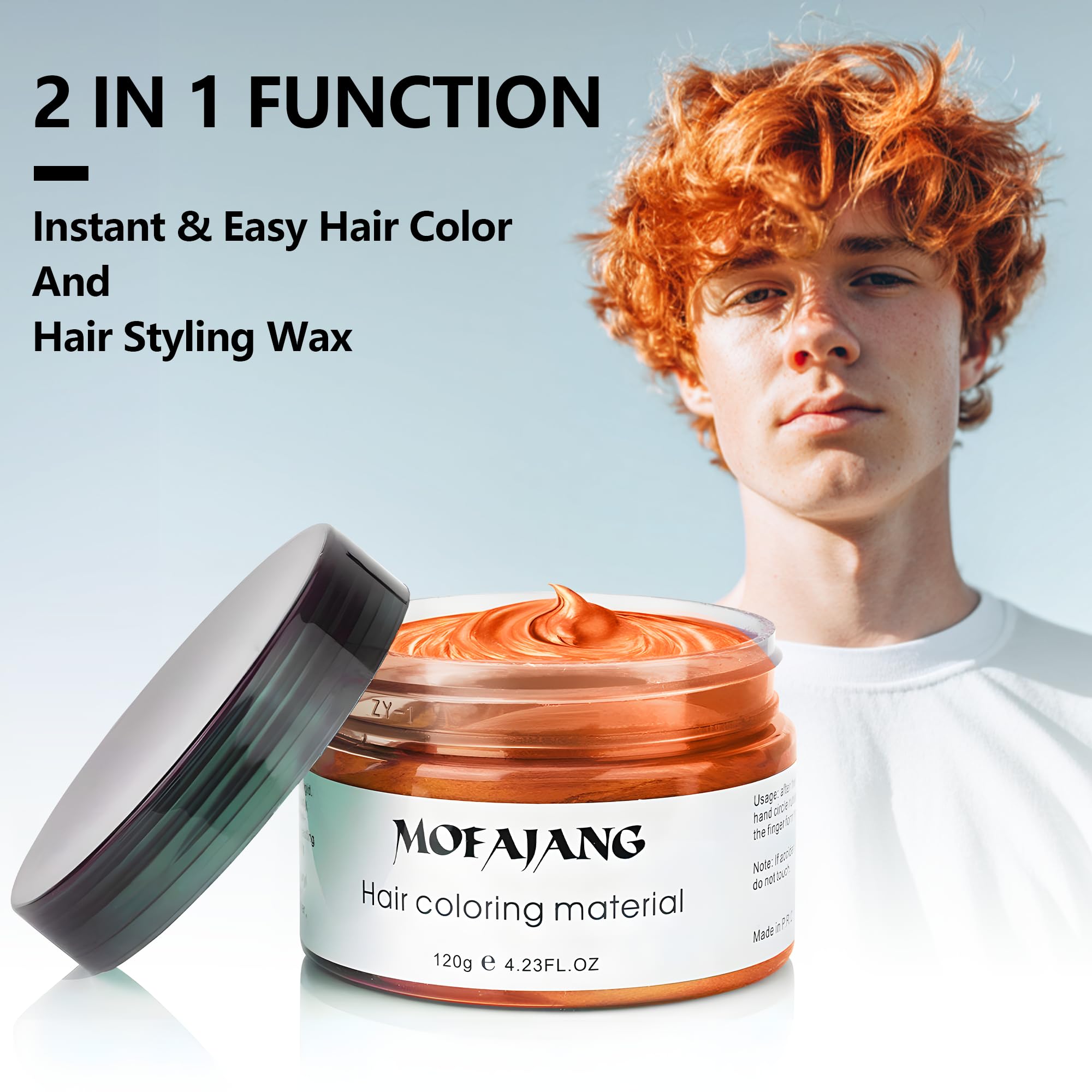 Amazon.com: SOVONCARE Orange Temporary Hair Color Wax Washable