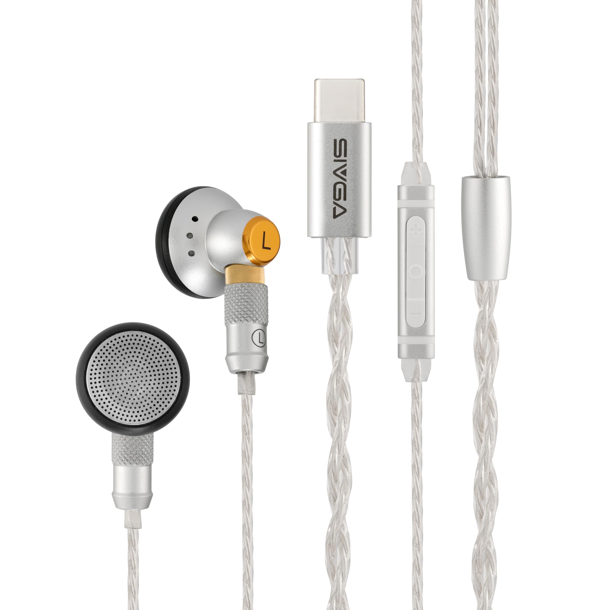 Amazon.co.jp: SIVGA M260 有線イヤホン 平頭型 HiFiイヤホン MMCXリ