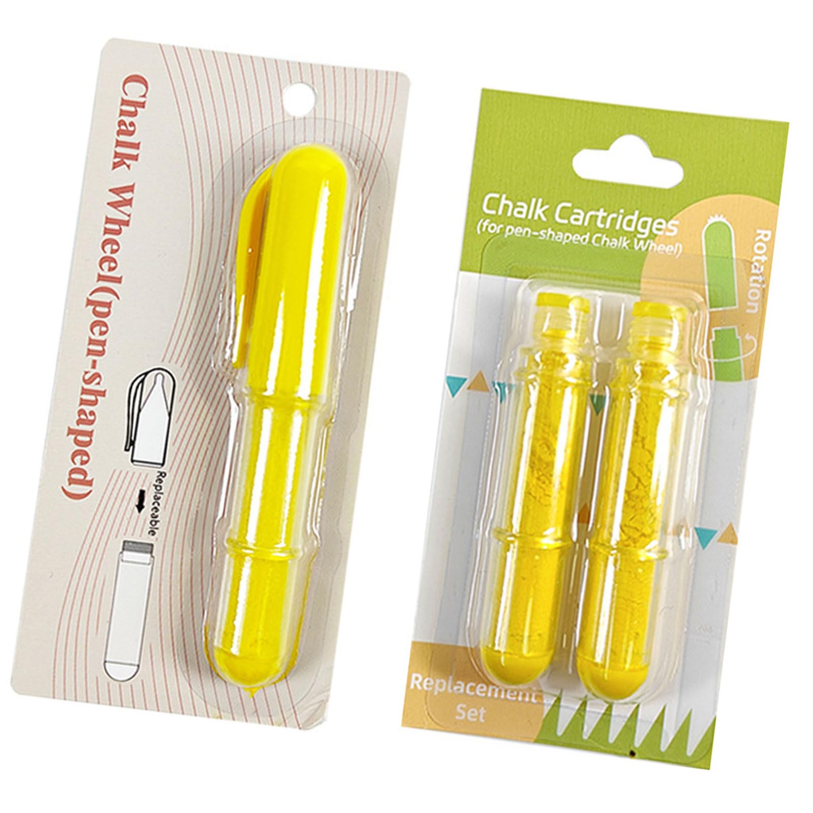 Xinsheinelry Portable Chalk Marker Tool with Protective Cover Ensuring Accurate Fabric Marking for Sewing and Crafting Use Sewing Supplies