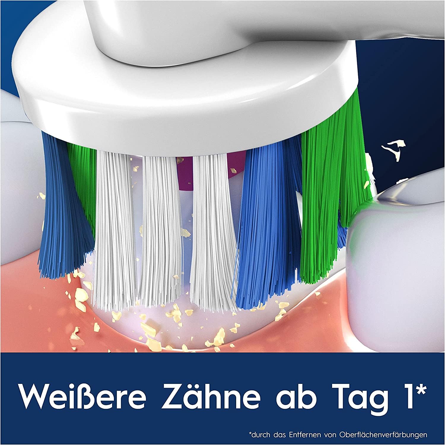 Oral-B Aufsteckbürsten PRO 3DWhite, Weiß, 12 Stück | Original Zahnbürstenaufsatz für Elektrische Zahnbürste, Aufhellende Zahnreinigung, Entfernt Verfärbungen